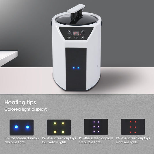 3.0L Tank Sauna Steam Generator, 360° Nozzles, 4 Gear Settings, Remote 90-Min Run Time White+Black