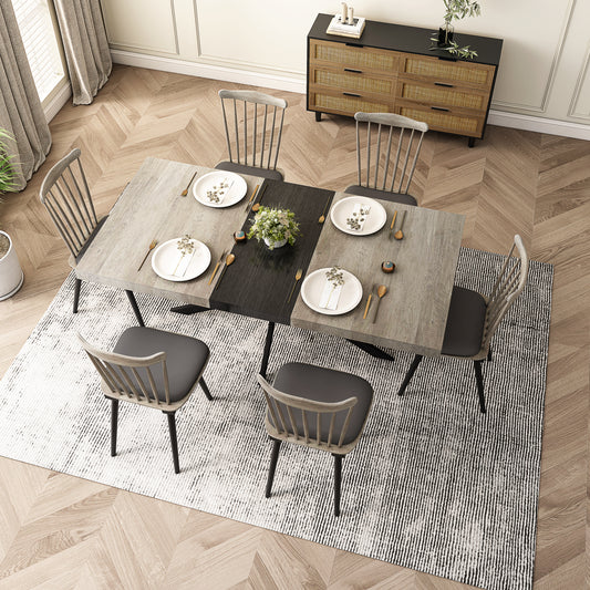 Rectangular Stretch Dining Table Storage Box Carole Grey