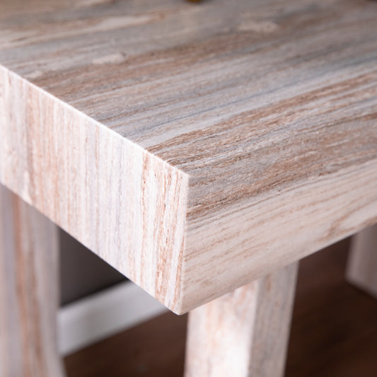 Contemporary Faux Marble Multipurpose Desk