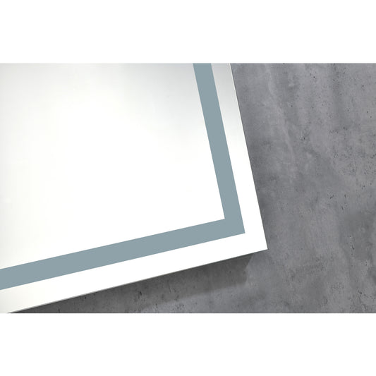 30" x 20" High Lumen LED Bathroom Mirror with Anti-Fog, Dimmer, and Smart Touch Control