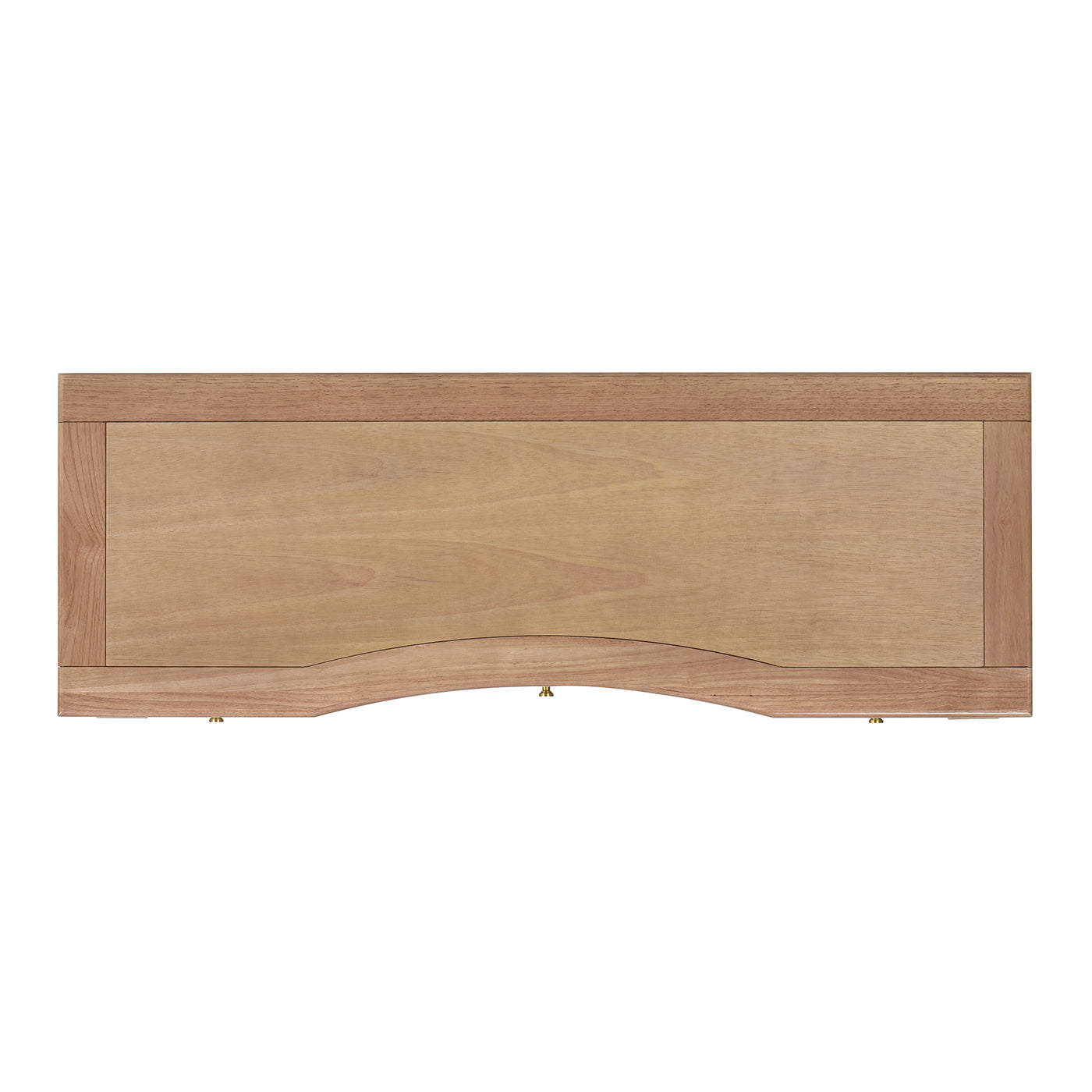 Elegant 55" Solid Wood Executive Desk with 3 Soft-Close Drawers in Natural Brown Finish