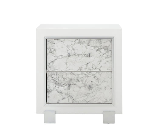 MARBLE WHITE NIGHTSTAND
