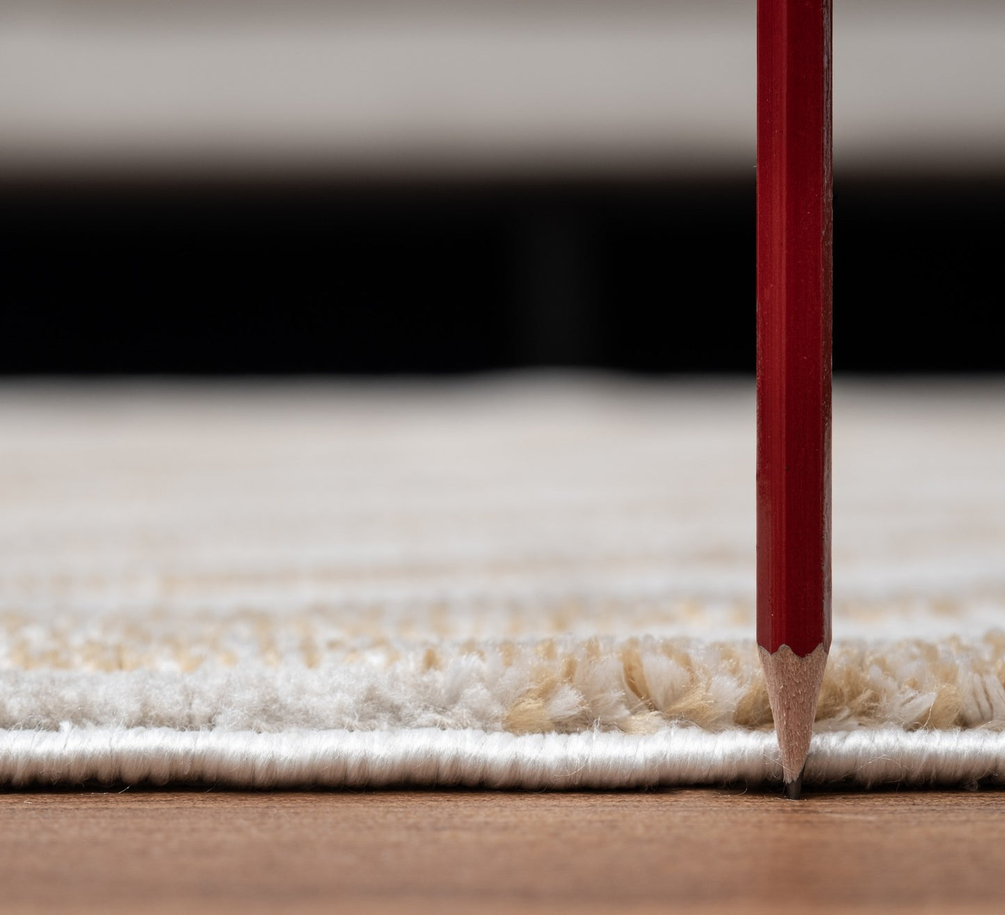 2 ft x 3 ft Polyester Area Rug, Low-Pile, Stain-Resistant, Kid and Pet Friendly, Living Room Gold