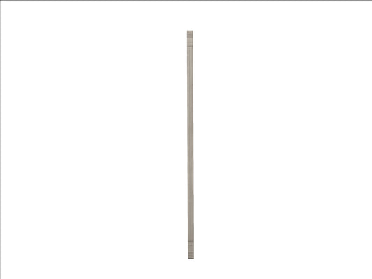 Transitional Beveled Mirror in Light Gray