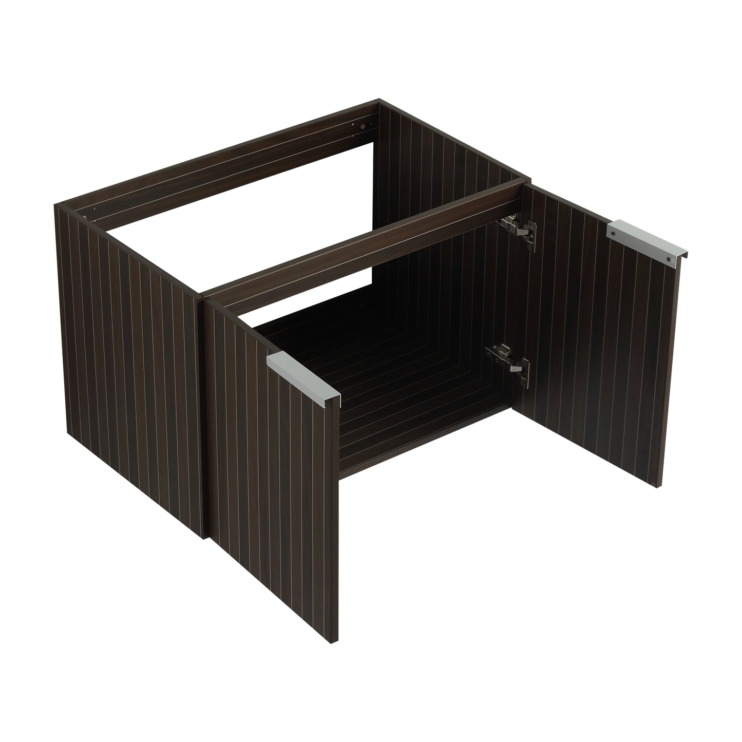 30-Inch Wall-Mounted Modern Bathroom Vanity with Eco-Friendly Resin Sink and Soft-Close Doors