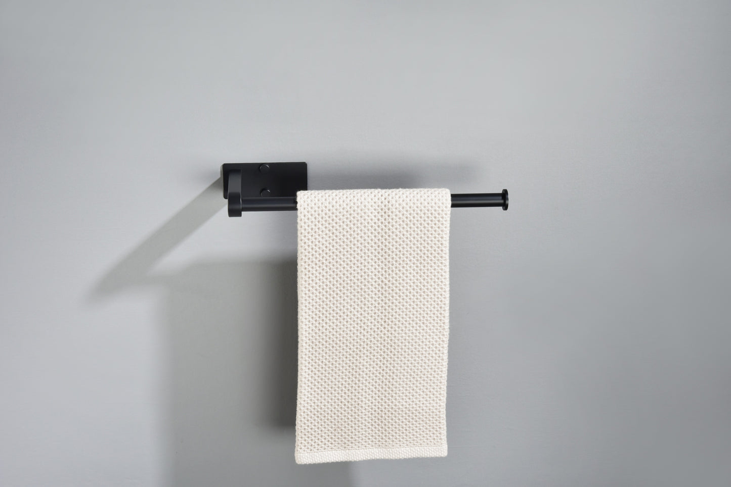 2 Pack Paper Towel Holder Wall Mount, Black Paper Towel Holder Under Cabinet, Self Adhesive Paper Towel Holders, Kitchen Towel Holder for Kitchen Organization and Storage (12inch, 2 Pack)