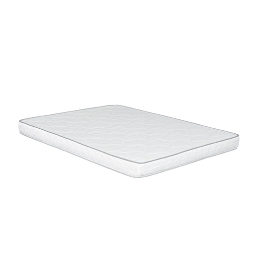 Full Size 6-Inch Reversible Foam Mattress in White - Lightweight and Supportive Bed-in-a-Box Design