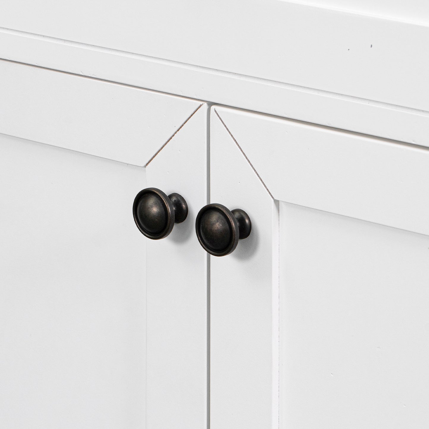 36-Inch White Freestanding Bathroom Vanity with Ceramic Sink and Storage Drawers