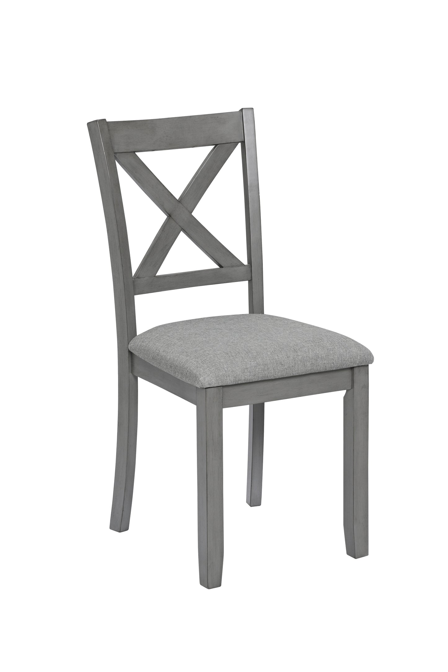 Wooden Dining Table Set Chairs And Bench Six Piece Gray