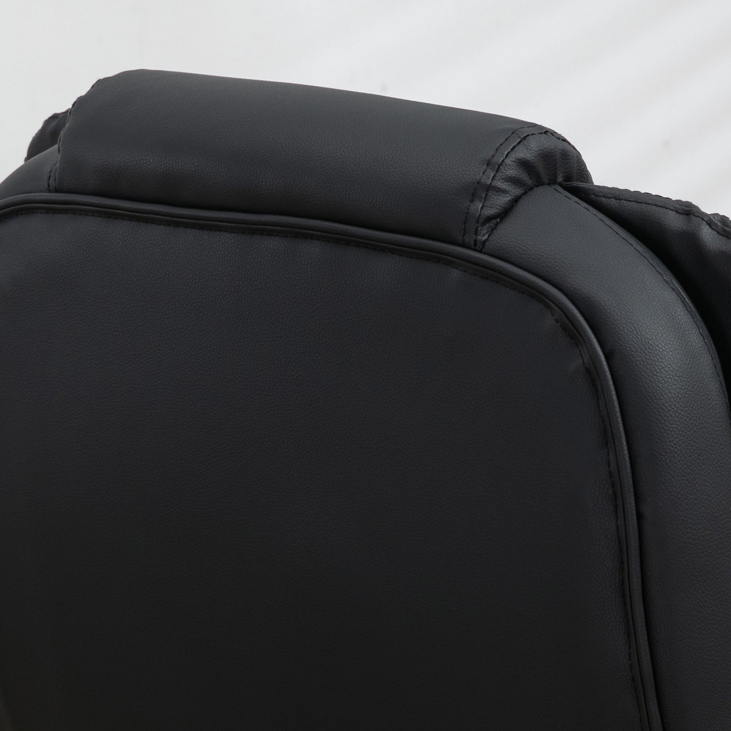 Ergonomic High-Back Massage Office Chair with Heating and Recline Features, Black