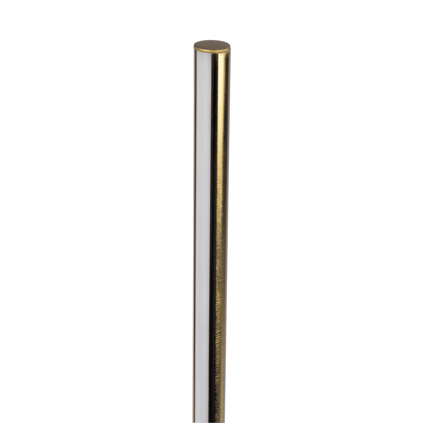 64-Inch LED Floor Lamp with On/Off Switch, Faux Marble Base, Modern Living Room Lighting, Brassed Gold
