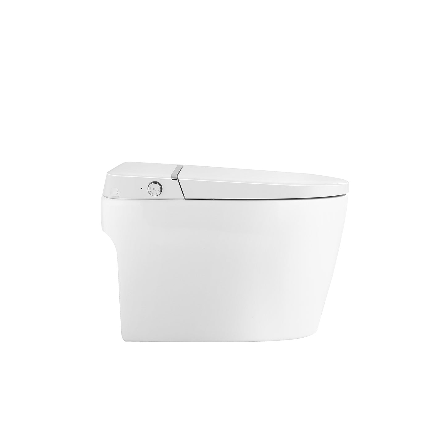 Advanced Smart Toilet Bidet System with Foot Sensor Opening, Remote Control, and Self-Cleaning Heated Seat