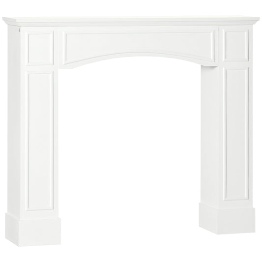 MDF Fireplace Mantel Surround for Electric Fireplaces - 45.3-Inch Wide, Anti-Tip, 66-Lb Capacity White