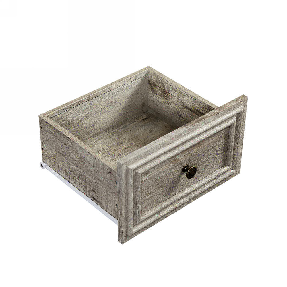 Vintage-Inspired 7-Drawer Rustic Dresser for Bedroom, Elegant Storage Chest with Antique Finish, Versatile Organizer for Living Room and Hallway, Distressed White Wood Design