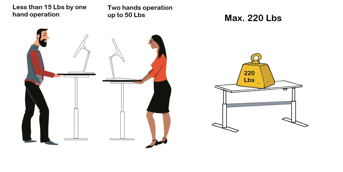 Versatile Compact Adjustable Standing Desk for Small Spaces