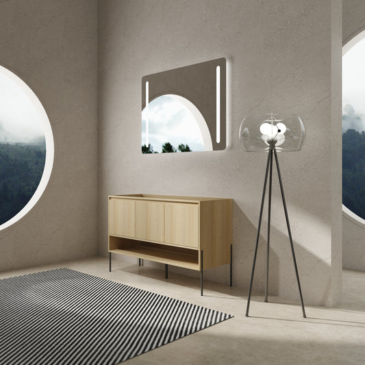 48-Inch Modern Freestanding Bathroom Vanity with 3 Soft-Close Doors - Sink Not Included