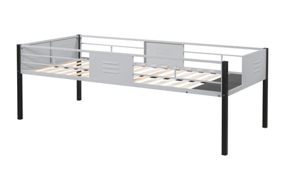 Space-Saving Triple Bunk Bed with Safety Guardrails and Versatile Design