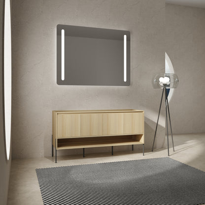 60-Inch Modern Freestanding Bathroom Vanity with 4 Soft-Close Doors - Sink Not Included