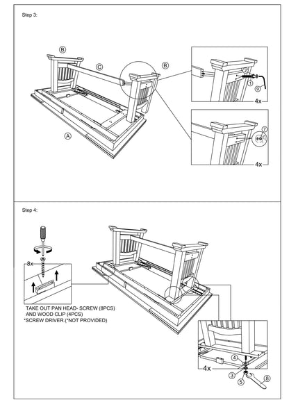 Modern Dining Table 2 Leaves Antique White and Grey Finish