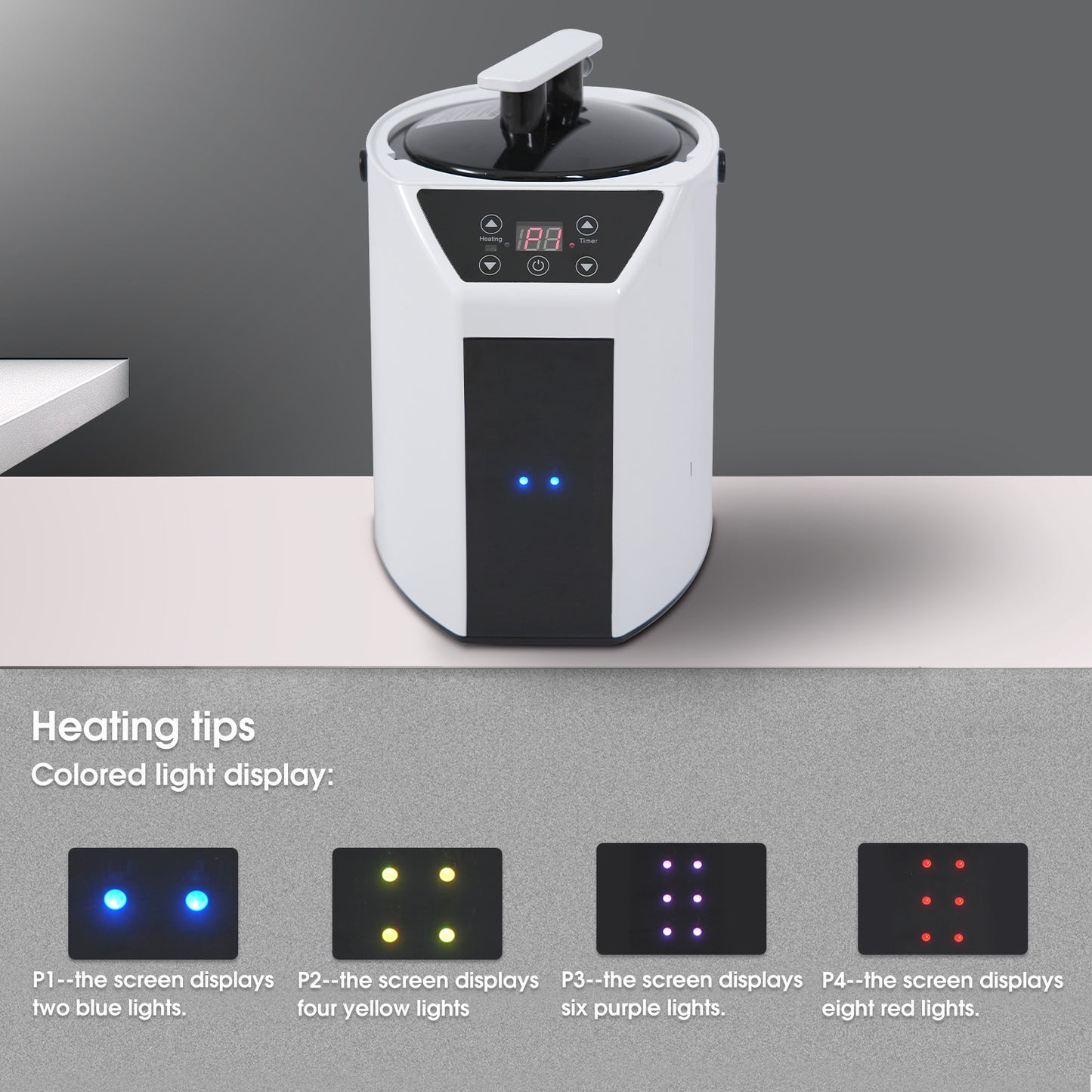 3.0L Tank Sauna Steam Generator, 360° Nozzles, 4 Gear Settings, Remote 90-Min Run Time White+Black