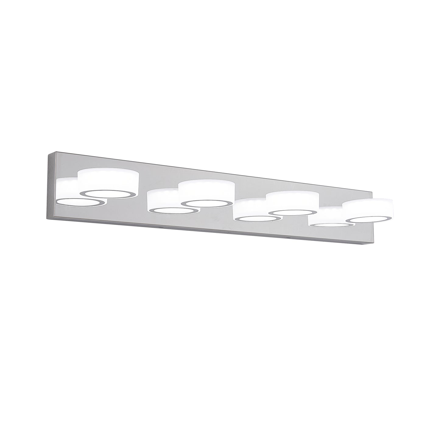 LED 4-Light Vanity Light Fixture for Bathroom - Modern Wall-Mount Over-Mirror Bath Lighting, 29in Chrome