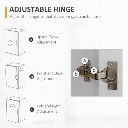 Freestanding White Farmhouse Kitchen Pantry Cabinet with Adjustable Shelves and Barn Doors