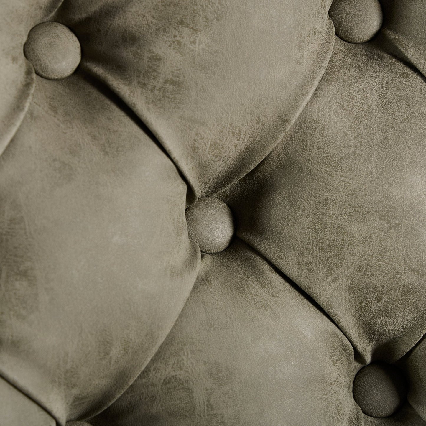 Aged Retro PU Swivel Bar Stools Adjustable Olive Green 2 Pack