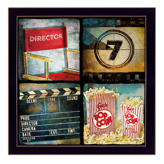 14x14 Inch Movie-Themed Wall Art Ready-To-Hang Framed Poster for Living Room Decor Multicolor
