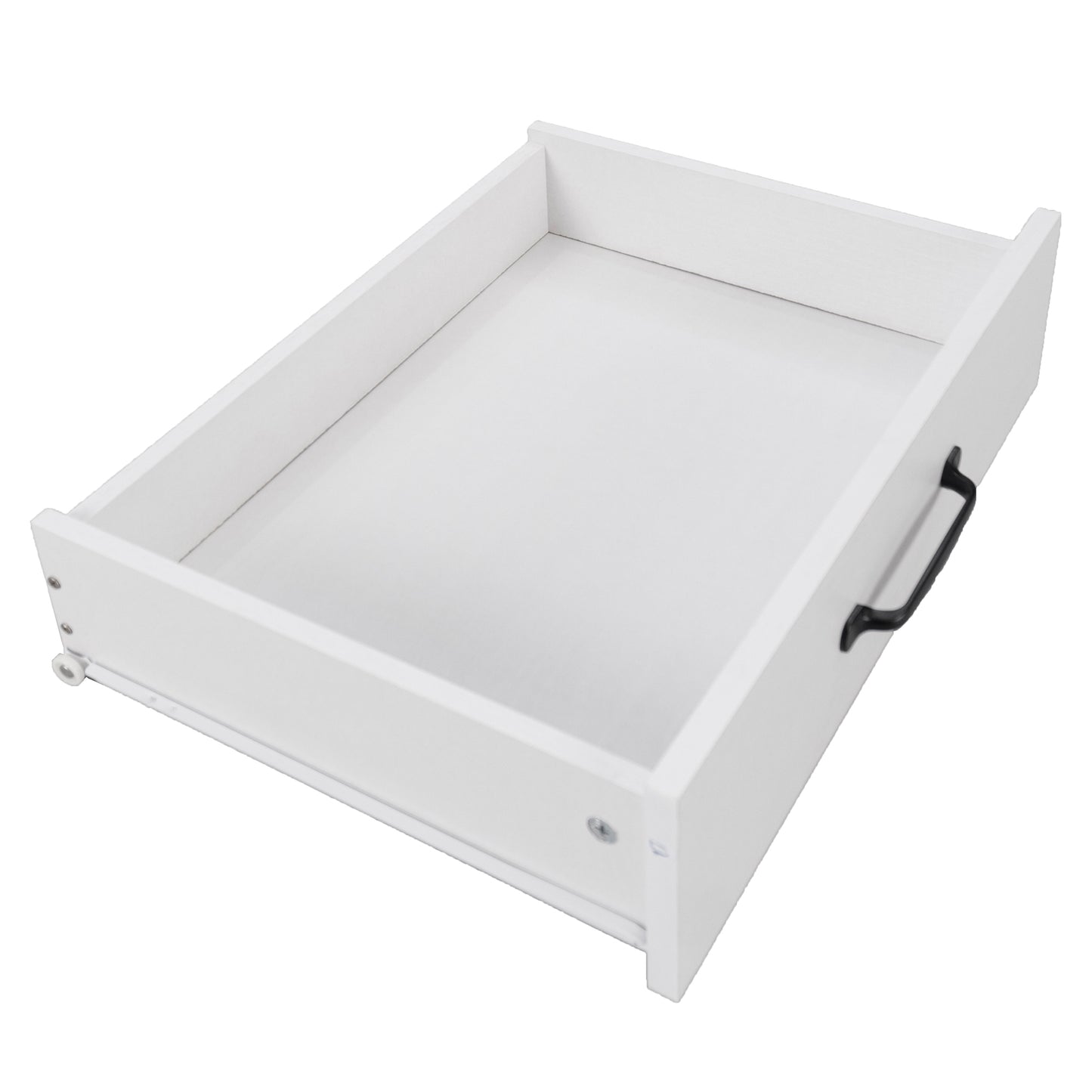 Rolling White Kitchen Island with Drop Leaf and Tilt-out Trash Can Storage, Spice Rack & Towel Rack