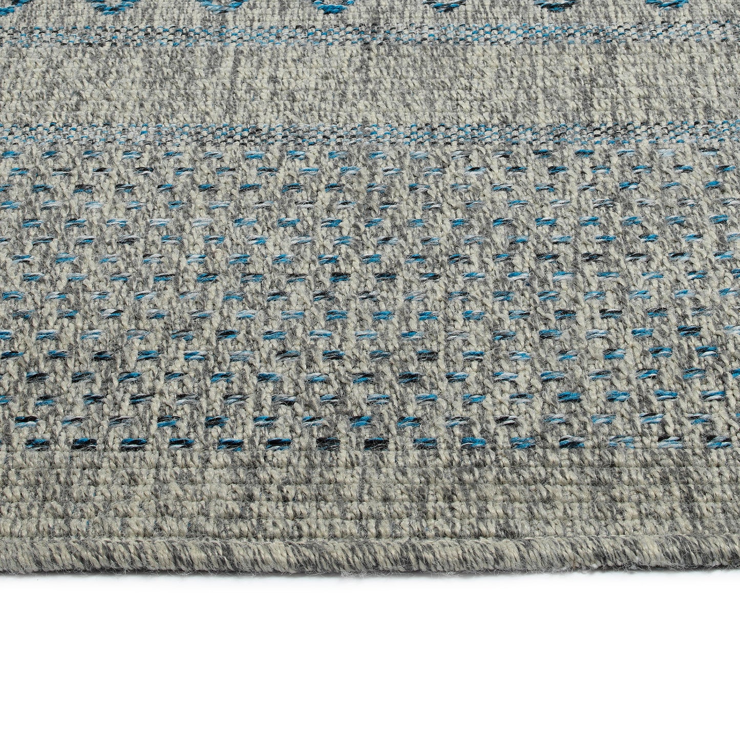 Rectangular Area Rug 5'3" x 7'6", High-Low Cut & Loop, Modern, Indoor/Outdoor, Polypropylene, Multi