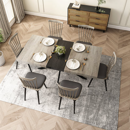 Rectangular Stretch Dining Table Storage Box Carole Grey