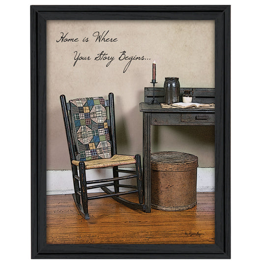 Framed Wall Art Print, Ready to Hang, Vertical 15 x 19 Inch Poster, Paper Print, Multicolor