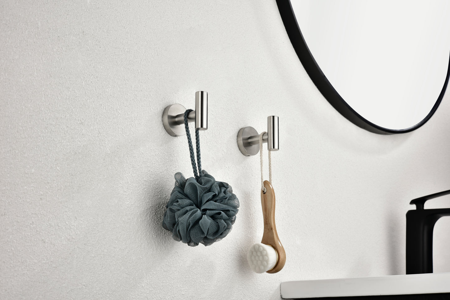 6 Piece Stainless Steel Bathroom Towel Rack Set Wall Mount