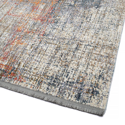 Rectangular Throw Rug, 22 x 30 in, Low-Pile, 100% Polyester, Modern Abstract, Stain-Resistant Lavender