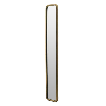 Elegant 47" x 8" Antique Gold Framed Full-Length Mirror - Perfect for Hallways, Living Rooms, and Bedrooms