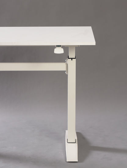 47" White Adjustable Standing Desk for Enhanced Productivity