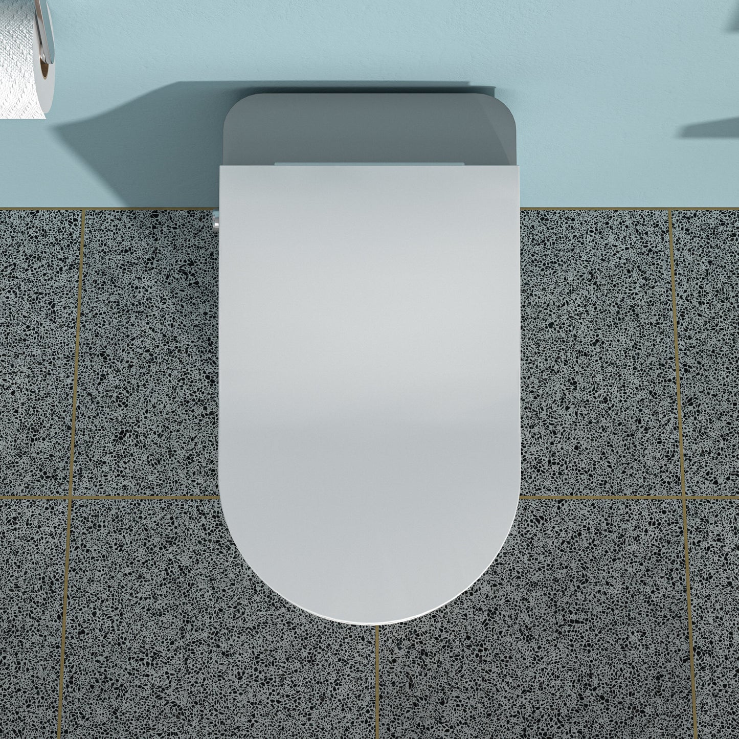 High-Tech Smart Bidet Toilet with Auto Open/Close, Heated Seat, Foot Sensor Flush, LED Control, and Night Light Features