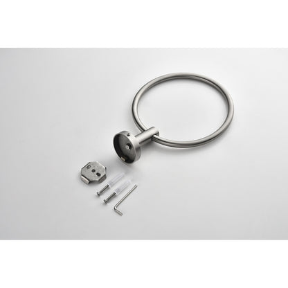 6 Piece Stainless Steel Bathroom Towel Rack Set Wall Mount