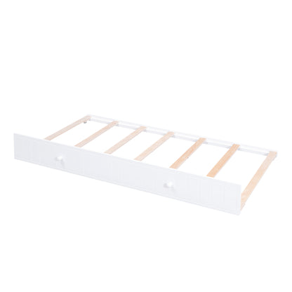 Elegant Twin Size Daybed with Storage and USB Charging, White