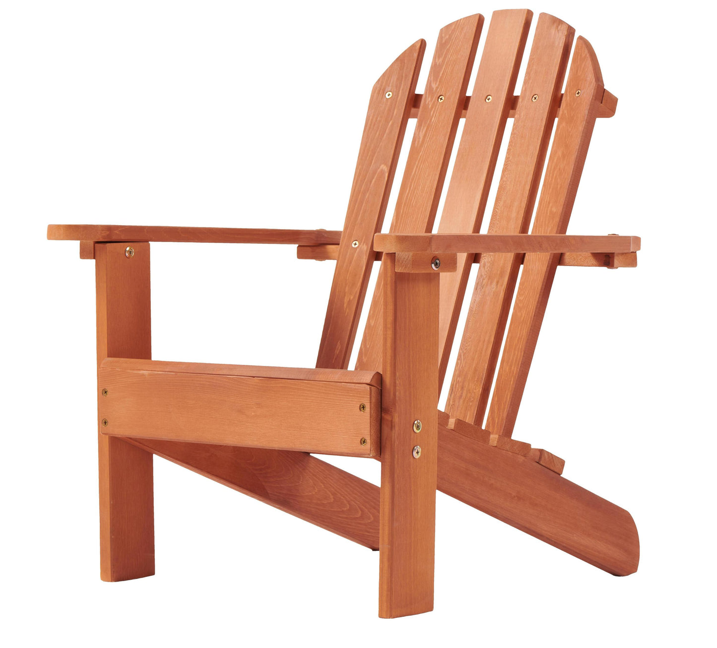 Kids Adirondack Chair for Indoor and Outdoor Use, Solid Hemlock Wood, Child Sized Patio Lounge Chair, Garden Red