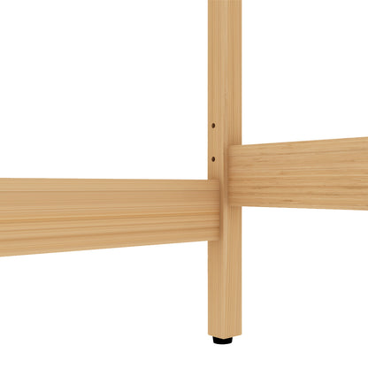 Bamboo Freestanding Toilet Storage Organizer for Bathroom and Laundry - Space-Saving Design in Natural Finish