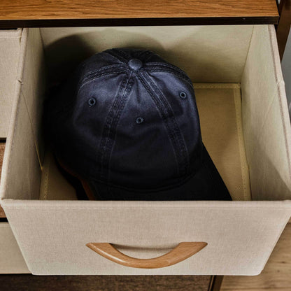 HOMCOM Multi-Functional 5-Drawer Storage Dresser with Maple Wood Top and Steel Frame