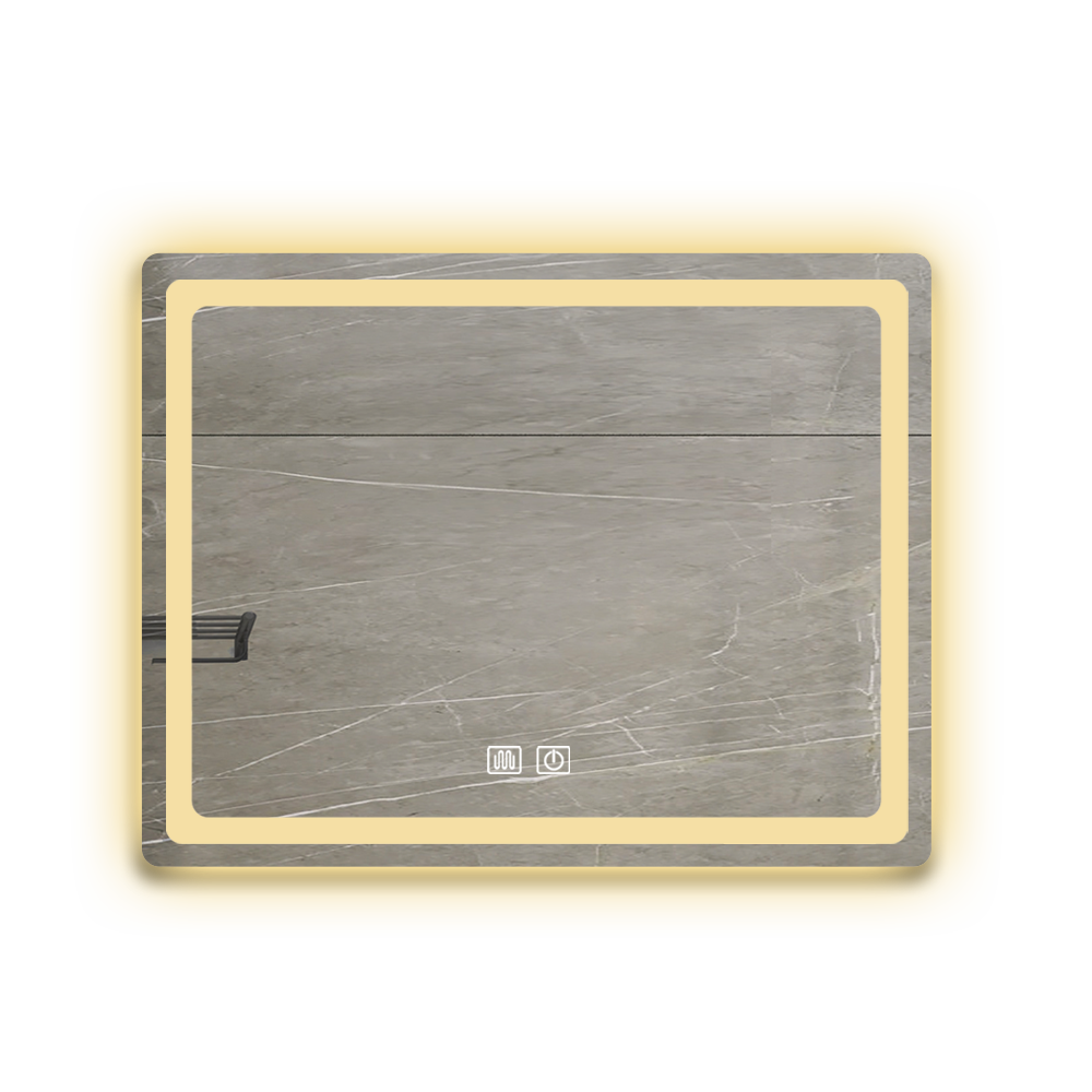 36-Inch LED Lighted Anti-Fog Bathroom Vanity Mirror in Crystal Finish with Smart Controls and Easy Installation