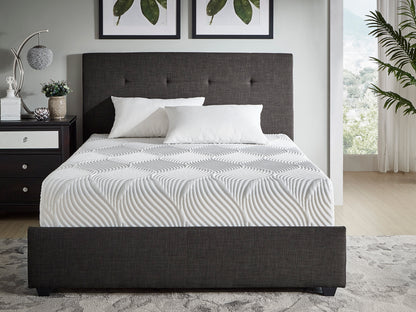 10-Inch Queen Gel-Infused Memory Foam Mattress - Firm, Breathable Tencel Cover, White, Mattress in a Box