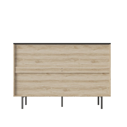 Modern Six-Drawer Bedroom Storage Cabinet with Two-Tone Design and Large Capacity