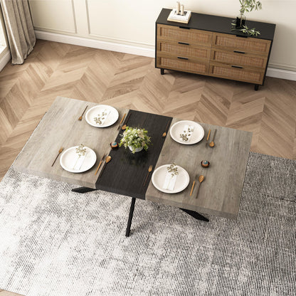 Rectangular Stretch Dining Table Storage Box Carole Grey