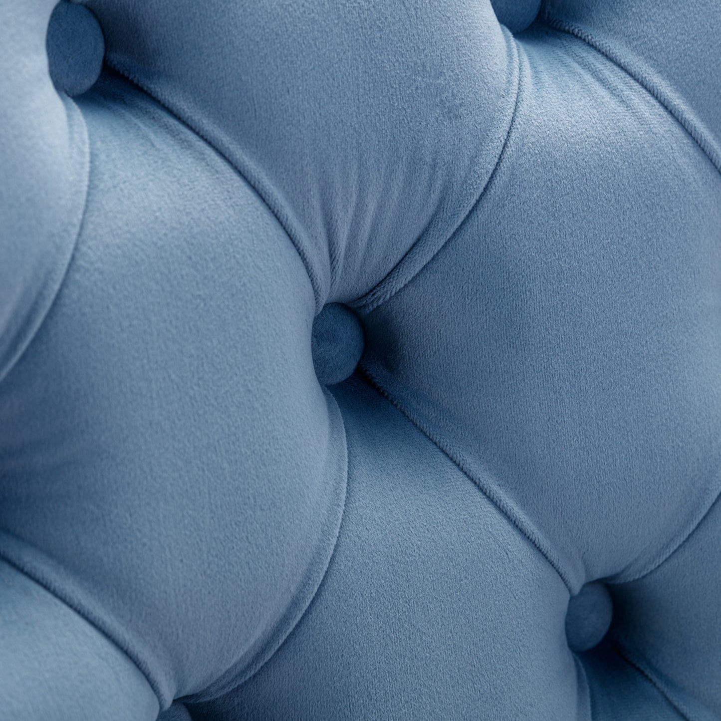 26 Inch Counter Height Bar Stools Set 2 Light Blue Velvet