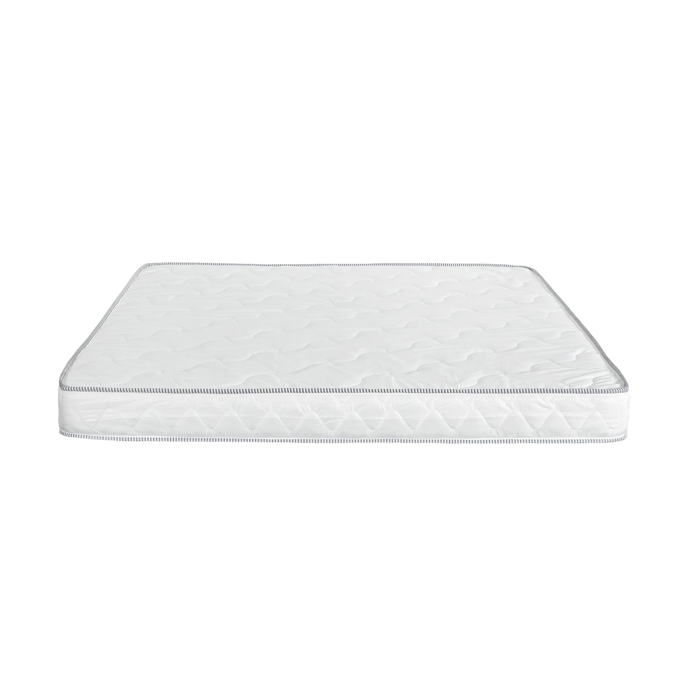 6-Inch Dual-Sided High-Density Foam Mattress for Twin Beds, Lightweight and Durable, White