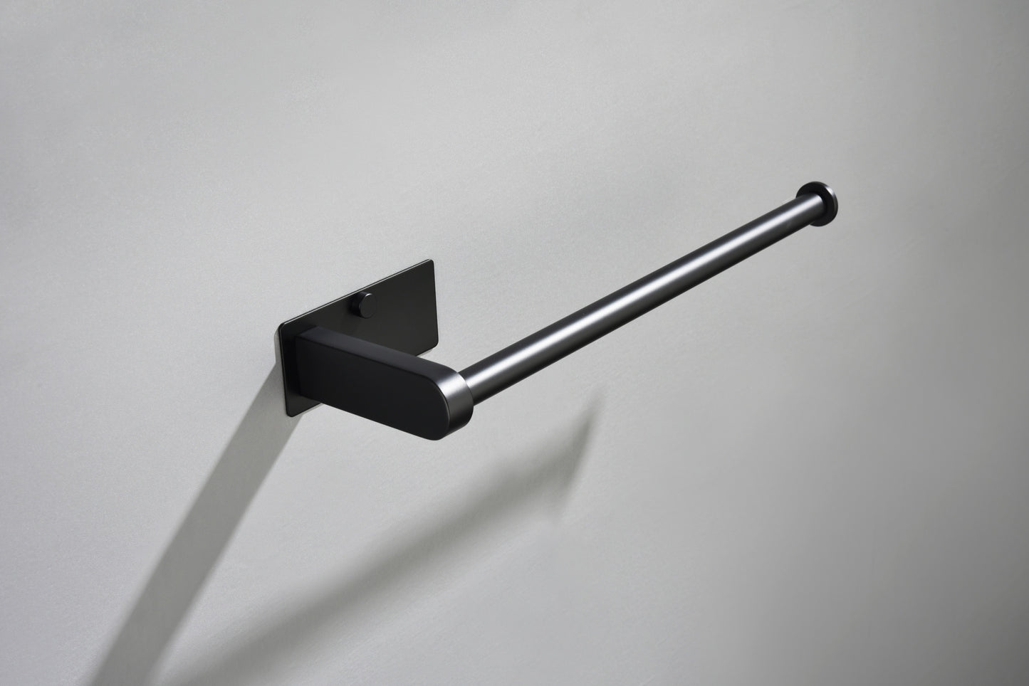 2 Pack Paper Towel Holder Wall Mount, Black Paper Towel Holder Under Cabinet, Self Adhesive Paper Towel Holders, Kitchen Towel Holder for Kitchen Organization and Storage (12inch, 2 Pack)