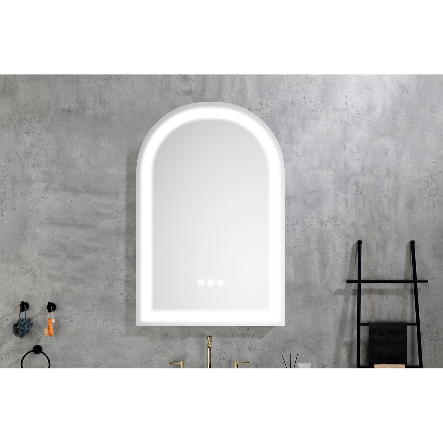 30" x 20" High Lumen LED Bathroom Mirror with Anti-Fog, Dimmer, and Smart Touch Control